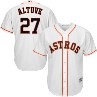 Men's Houston Astros Jose Altuve Majestic White Big & Tall Cool Base Player Jersey