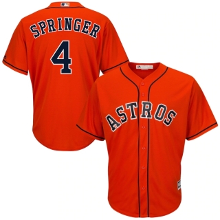 Men's Houston Astros George Springer Majestic Orange Alternate Cool Base Player Jersey