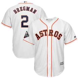 Men's Houston Astros Alex Bregman Majestic White 2019 World Series Bound Official Cool Base Player Jersey