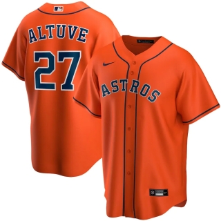 Men's Houston Astros Jose Altuve Nike Orange Alternate 2020 Replica Player Jersey