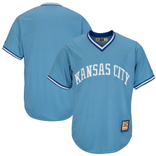 Men's Kansas City Royals Majestic Light Blue Alternate Cooperstown Cool Base Team Jerse