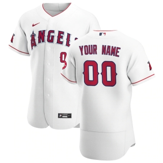 Men's Los Angeles Angels Nike White 2020 Home Authentic Custom Jersey