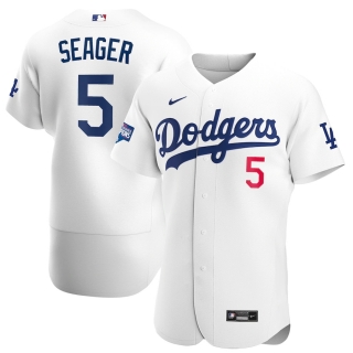Men's Los Angeles Dodgers Corey Seager Nike White 2020 World Series Champions Home Authentic Player Jersey