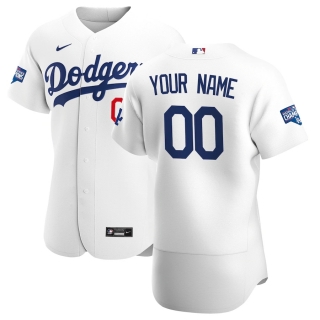 Men's Los Angeles Dodgers Nike White 2020 World Series Champions Home Custom Authentic Jersey