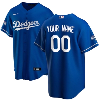 Men's Los Angeles Dodgers Nike Royal 2020 World Series Champions Alternate Replica Custom Jersey