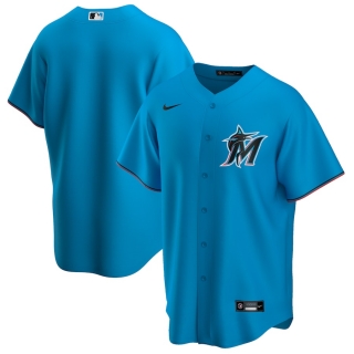 Men's Miami Marlins Nike Blue Alternate 2020 Official Replica Team Jersey