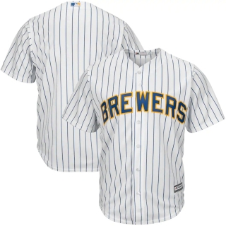 Men's Milwaukee Brewers Majestic White Home Big & Tall Cool Base Team Jersey