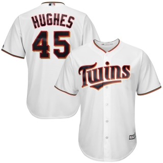 Men's Minnesota Twins Phil Hughes Majestic White Home Cool Base Player Jersey