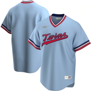 Men's Minnesota Twins Nike Light Blue Road Cooperstown Collection Team Jersey