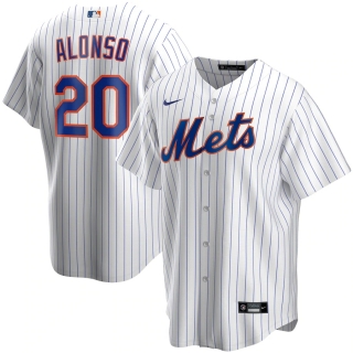 Men's New York Mets Pete Alonso Nike White Home 2020 Replica Player Jersey