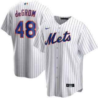 Men's New York Mets Jacob deGrom Nike White Home 2020 Replica Player Jersey