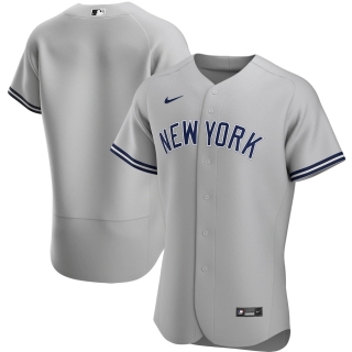 Men's New York Yankees Nike Gray Road 2020 Authentic Team Jersey