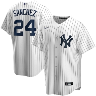 Men's New York Yankees Gary Sanchez Nike White Home 2020 Replica Player Jersey