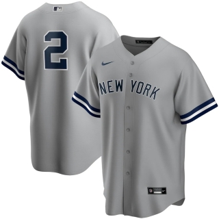 Men's New York Yankees Derek Jeter Nike Gray Road Replica Player Jersey