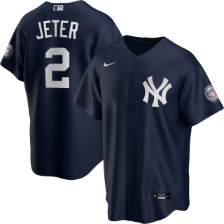 Men's New York Yankees Derek Jeter Nike Navy 2020 Hall of Fame Induction Alternate Replica Player Name Jersey