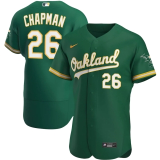 Men's Oakland Athletics Matt Chapman Nike Kelly Green Alternate 2020 Authentic Player Jersey