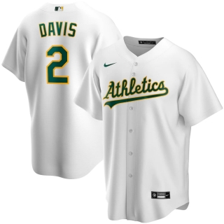 Men's Oakland Athletics Khris Davis Nike White Home 2020 Replica Player Jersey