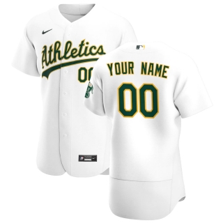 Men's Oakland Athletics Nike White 2020 Home Authentic Custom Jersey