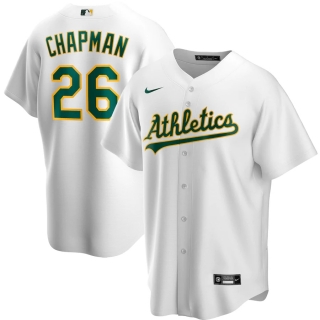 Men's Oakland Athletics Matt Chapman Nike White Home 2020 Replica Player Jersey