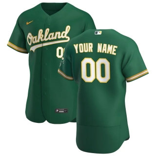 Men's Oakland Athletics Nike Kelly Green 2020 Alternate Authentic Custom Jersey
