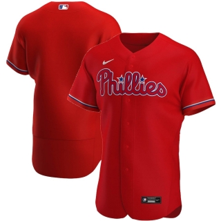 Men's Philadelphia Phillies Nike Red Alternate 2020 Authentic Team Jersey