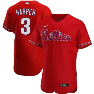 Men's Philadelphia Phillies Bryce Harper Nike Red Alternate 2020 Authentic Player Jersey