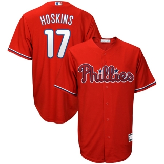 Men's Philadelphia Phillies Rhys Hoskins Red Big & Tall Replica Player Jersey