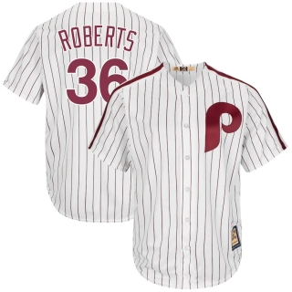 Men's Philadelphia Phillies Robin Roberts Majestic White Cooperstown Collection Cool Base Player Jersey