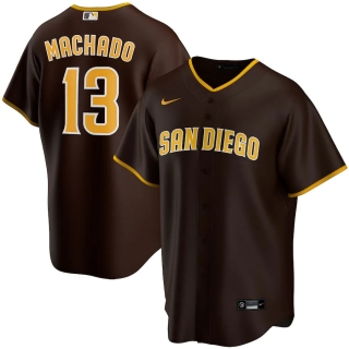 Men's San Diego Padres Manny Machado Nike Brown Road 2020 Replica Player Jersey