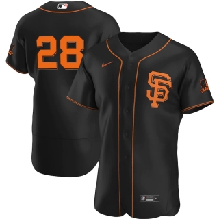 Men's San Francisco Giants Buster Posey Nike Black Alternate 2020 Authentic Player Team Jersey