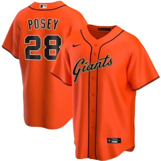 Men's San Francisco Giants Buster Posey Nike Orange Alternate 2020 Replica Player Jersey