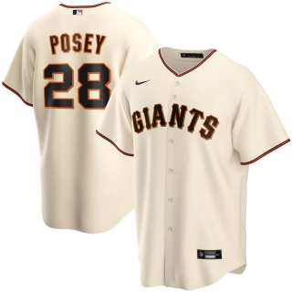 Men's San Francisco Giants Buster Posey Nike Cream Home 2020 Replica Player Jersey