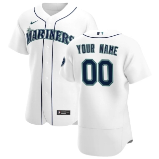 Men's Seattle Mariners Nike White 2020 Home Authentic Custom Jersey