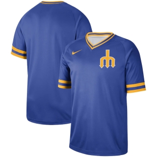 Men's Seattle Mariners Nike Royal Cooperstown Collection Legend V-Neck Jersey