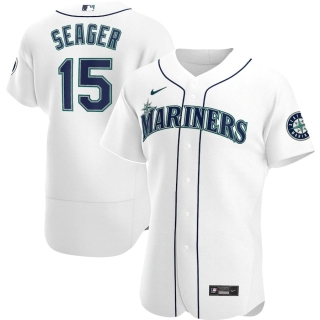 Men's Seattle Mariners Kyle Seager Nike White Home 2020 Authentic Player Jersey