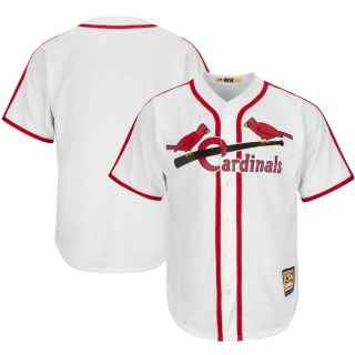 Men's St Louis Cardinals Majestic White Home Cooperstown Cool Base Team Jersey