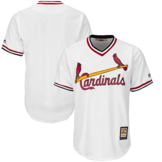 Men's St Louis Cardinals Majestic Home White Cooperstown Cool Base Replica Team Jersey