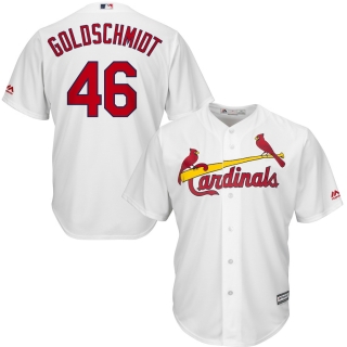 Men's St Louis Cardinals Paul Goldschmidt Majestic White Home Official Cool Base Player Jersey