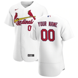 Men's St Louis Cardinals Nike White 2020 Home Authentic Custom Jersey