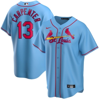 Men's St Louis Cardinals Matt Carpenter Nike Light Blue Alternate 2020 Replica Player Jersey