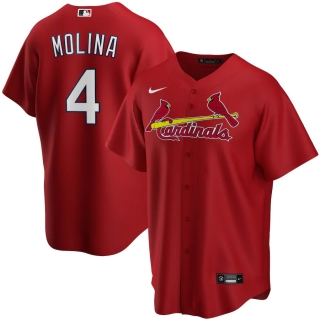 Men's St Louis Cardinals Yadier Molina Nike Red Alternate 2020 Replica Player Jersey
