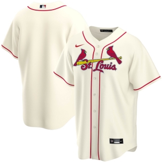 Men's St Louis Cardinals Nike Cream Alternate 2020 Replica Team Jersey