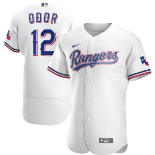 Men's Texas Rangers Rougned Odor Nike White Home 2020 Authentic Player Jersey