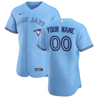 Men's Toronto Blue Jays Nike Light Blue 2020 Alternate Authentic Custom Jersey