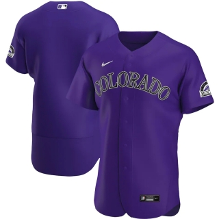 Men's Colorado Rockies Nike Purple Alternate 2020 Authentic Team Jersey