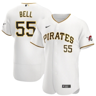 Men's Pittsburgh Pirates Josh Bell Nike White Home 2020 Authentic Player Jersey