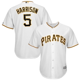 Men's Pittsburgh Pirates Josh Harrison Majestic White Home Cool Base Player Jersey