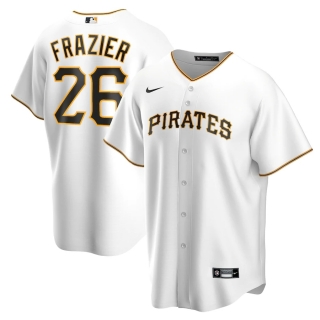 Men's Pittsburgh Pirates Adam Frazier Nike White Home 2020 Replica Player Jersey