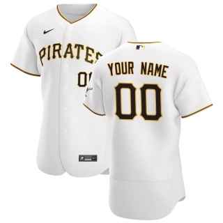 Men's Pittsburgh Pirates Nike White 2020 Home Authentic Custom Jersey