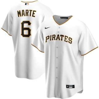 Men's Pittsburgh Pirates Starling Marte Nike White Home 2020 Replica Player Jersey
